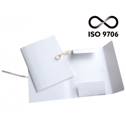 Teczka wiązana biała ISO 9706